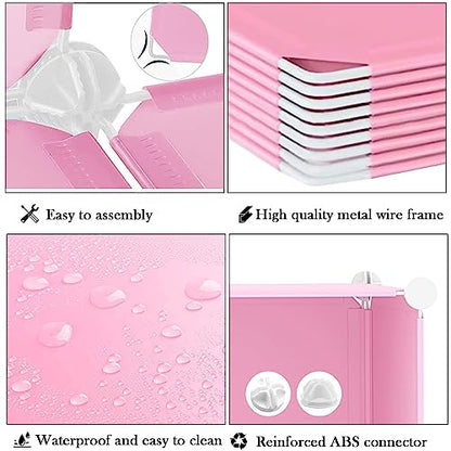 AWTATOS 6 Cube Closet Organizer Storage Shelves, Pink - color: Pink