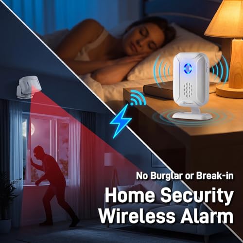Hendun Motion Sensor Door Bell Chime for Business, Commercial Ring Bell - color: 1 Receiver & 2 Transmitters