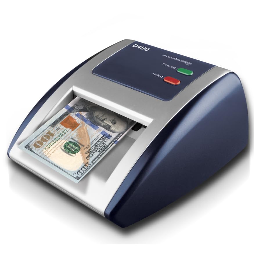 AccuBANKER D450 Counterfeit Bill Detector, 5 Point Detection, 3 Pack - size: 3 Pack