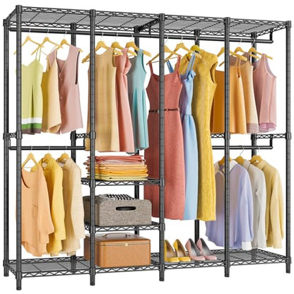 VIPEK V40 Medium Clothes Rack, Modular Closet System Clothing Rack - color: Black, size: V40 Medium