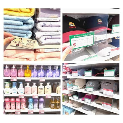 20 Pcs 25 * 12 CM 1MM Bookshelf Dividers;Bookshelf Shelf Insert;Clearance on Shelves and Cabinets;Clip on Shelf Dividers;Closet Shelf Divider;Cube Divide;DVD Shelf Dividers - size: 2512-Card Slot