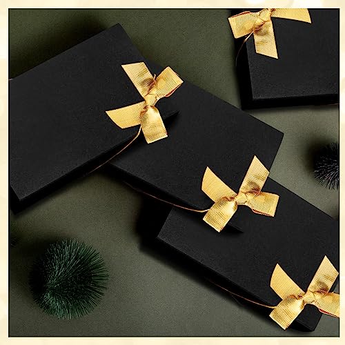 60 Pcs Elastic Bows for Gift Boxes Wrapping 15.74 Inches - color: Gold