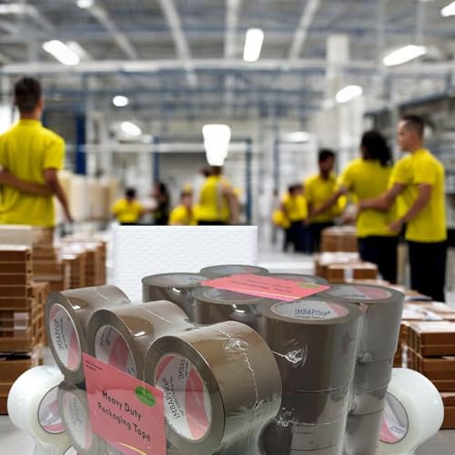 iMBAPrice 3-inches Shipping Packaging Tape - 1 Box of Premium (24 Roll of 110 Yards) 24 x 330 Feet Long 3" Wide Heavy Duty Brown Moving Packing Tape - style: 24 Rolls / 3" Wide (Brown)