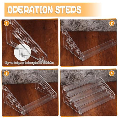 2 Pack 5 Tier Sunglass Organizer Stand, Versatile Clear Acrylic Sunglass Holder Display Stand Sunglass Storage Tray for Highlighting Glasses Makeup Nail Polish Graded Cards - color: Clear-5 Tier