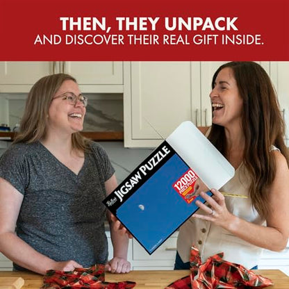 Prank-O 12,000-Piece Puzzle Prank Gift Box – Funny Empty Gag Gift Packaging for White Elephant, Christmas & Office Parties, Hilarious Joke Gift Box to Hide Real Presents for Puzzle Lovers - color: Jigsaw Puzzle