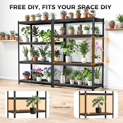 CAMMOO 3200LBS Storage Shelves, 4 Tier Wire Shelf 40" W x 20" D x 60" H - size: 40"W x 20"D x 60"H