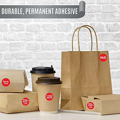 1000 Stickers Roll Sale Permanent 1 Inch Round Label Sticker - style: Sale