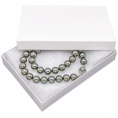 TheDisplayGuys 25 Cardboard Gift Jewelry Boxes w/Paddings #53-5.4x3.9x1 - color: White Matte