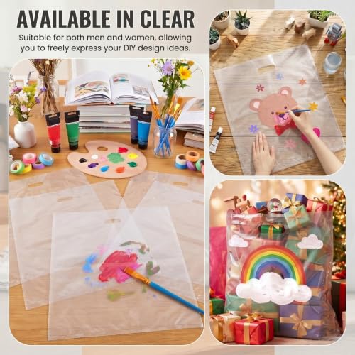 Maitys 100 Pcs Large Plastic Bags, 18 x 20 Inches, Clear - color: Clear, size: 18 x 20 Inches