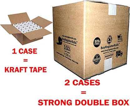 (500 Rolls) 2 1/4 x 85 Thermal Paper Receipt Rolls 2.25 x 85 ft, 55 GSM Premium Quality German Paper Fits All Credit Card Terminals Verifone VX510 VX570 FD50 BPA Free from BuyRegisterRolls - size: 10 Cases - 500 Rolls, style: 2 1/4" x 85' Thermal
