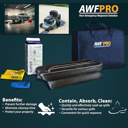 AWF PRO Portable Economy Universal Spill Kit, 25 Pieces - size: Economy Spill Kit