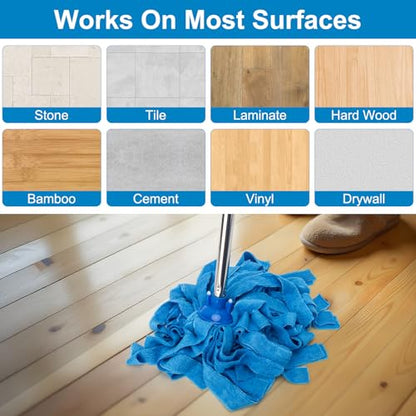 KeFanta Mop, Microfiber Cloth Mops for Floor Cleaning, 49" Long Handle