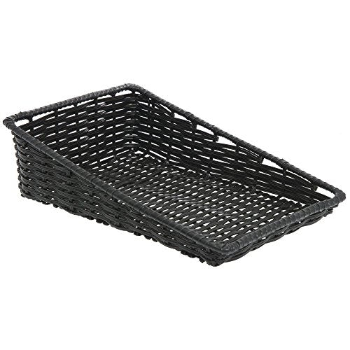 HUBERT Black Tapered Produce Basket - 11 1/2"L x 18"D x 1 1/2" to 5"H - color: Black, size: 11.5"Lx18"D x 1.5-5"H