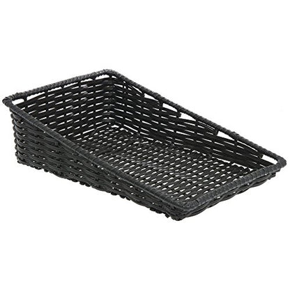 HUBERT Black Tapered Produce Basket - 11 1/2"L x 18"D x 1 1/2" to 5"H - color: Black, size: 11.5"Lx18"D x 1.5-5"H
