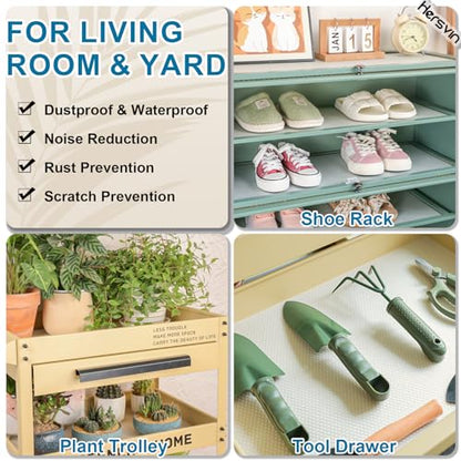 Hersvin Shelf Liner, 10in x 20ft Clear Dot Kitchen Cabinet Lining - color: Clear Dot, size: 10"W x 240"L