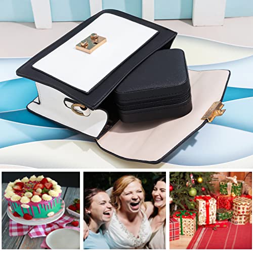 KElofoN Jewelry Case & Box Organizer - Small, Mirrored, for Girls & Women (Black-5) - color: Black-5