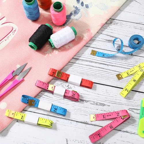 Macarrie 100 Pcs Soft Tape Measure Bulk Double Scale 150 Cm/ 60 Inch