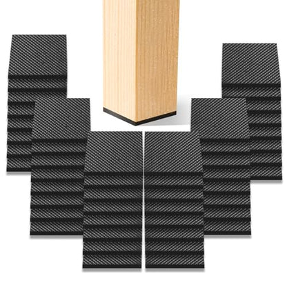 CHUNZEXI 48 Pack 1 Inch Non Slip Furniture Pads, Square Adhesive Rubber - size: 1 inch 48 Square