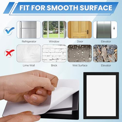 20 Pack Magnetic Sign Holder 5 * 7 inches with Magnetic Border - color: 20 Pack Black, size: 5x7