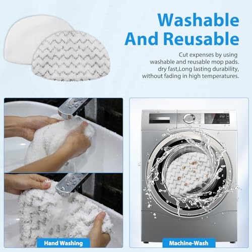 6 Pack Steam Mop Replacement Pads Washable for Bissell Powerfresh - size: 6 Pack