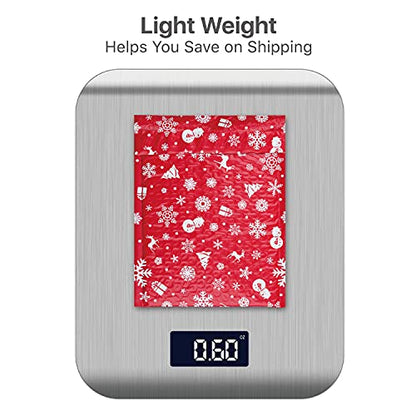 Fosmon #0 Christmas Poly Bubble Mailer 6.5 x 10 inches (25 Pack), Lightweight Water/Dust/Shock/Tear Resistant Padded Shipping Envelopes - Xmas Red White Snow - color: Christmas, size: 25 Pack