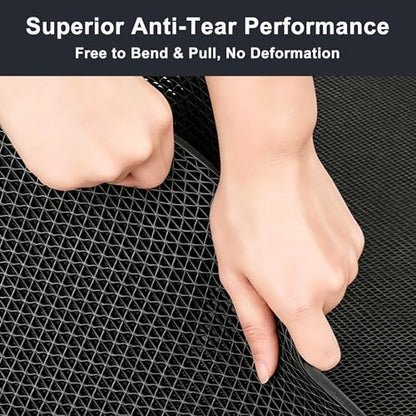 Thick PVC Drainage Floor Mat 3FTX10FT Black PVC Pool Floor Mat - size: 120" x 36" (Rectangular)