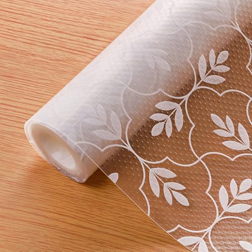 Cooyes Shelf Liners for Kitchen Cabinets Waterproof Kitchen Cupboard Mats - color: Aclear, size: 11.8"W x 236"L