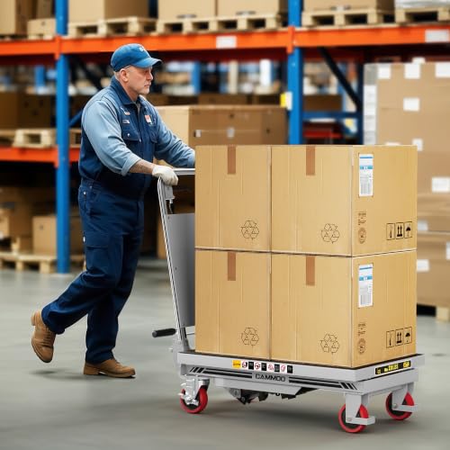 CAMMOO Hydraulic Lift Table Cart, 500 lb Foldable Scissor Lift, Gray - size: 500lbs Gray
