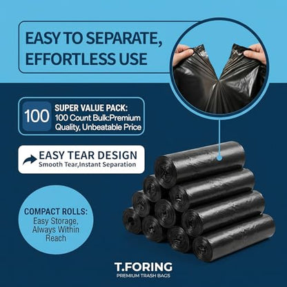 55-60 Gallon Trash Bags Heavy Duty,2.1 Mil,39'' x 55'',100 Count - color: 55-60 Gallon | 100 Count, size: 120 Count(pack of 1)