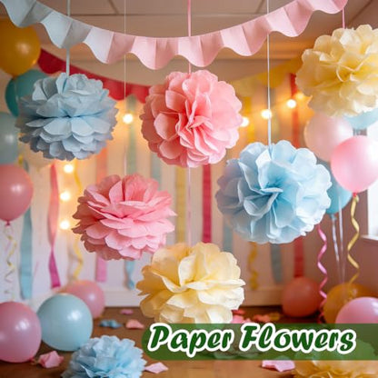 TUXIYA 200 Sheets Tissue Paper,40-Color 14"X20" Tissue Paper for Gift Bags - size: 200P