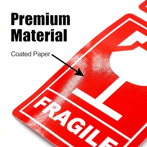 1pc Glass Sticker Mailing Postage Parcel Sticker Label Handle with Care Shipping Labels for Shipping Box, Carton, Parcel, Package, Pallet & More