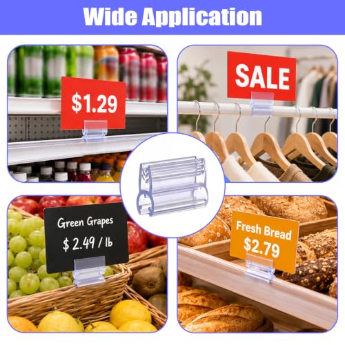 30 Pcs Gridwall Sign Holder Clip, Plastic Grid Wall Accessories