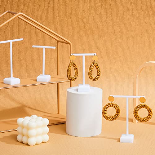 Jetec Acrylic Earrings Display Holder T Bar Earrings Stand Holder - color: White