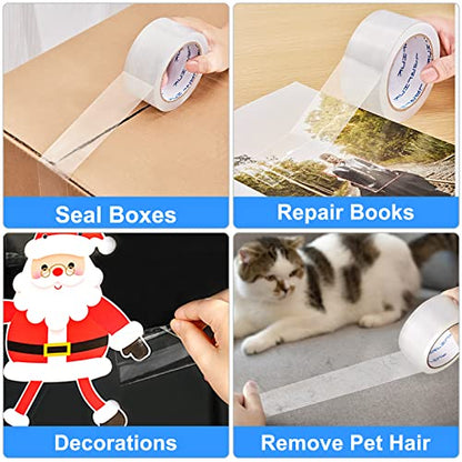 JARLINK 18 Rolls Clear Packing Tape, Heavy Duty Packaging Tape (Pack of 2) - size: 18 Rolls (2.8mil / 60 yd) (Pack of 2)
