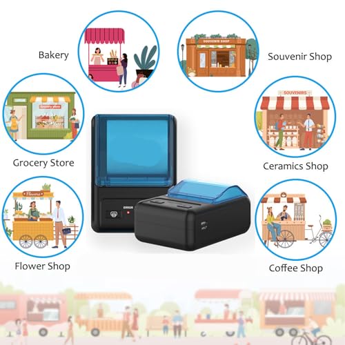 NOT for iphone/ipod/tablet/ipad/MAC,Bluetooth Receipt Printer, 58mm Mini Wireless POS Thermal Printer for Restaurant sales retail,portable pocket bill ticket receipt printer,only fit android/Windows