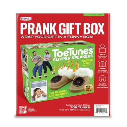 Prank-O Toe Tunes – Funniest Prank Gift Box | Hilarious Empty Gag Gift for White Elephant & Christmas 2026 | Funny Gift Box for Coworkers, Friends & Men Who Have Everything, As Seen on Shark Tank - color: Toe Tunes