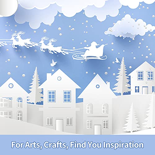 Ohuhu White Cardstock Thick Paper 100 Sheets - 8.5" x 11" Heavyweight 80 lb/216 gsm Card Stock for Crafts and DIY Card Making - color: White