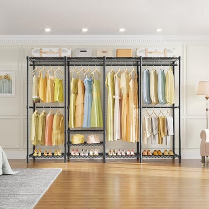 VIPEK V40 Plus Clothes Rack, Large Modular Closet System for Hanging - color: Black, size: V40 Plus