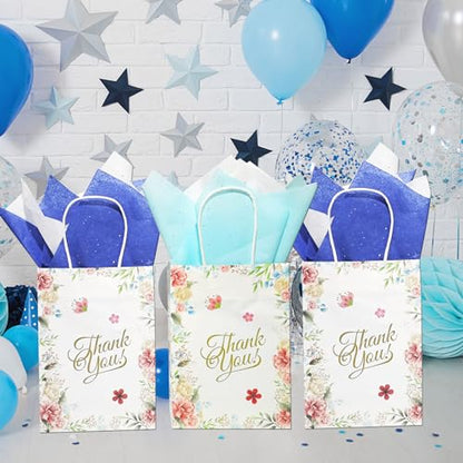 Christmas Tissue Paper for Gift Bags, Glitter Sequins Blue Gift Wrap Tissue Paper Bulk, Sparkle Art Tissue for Boy's Birthday Party, Gender Reveal, Craft, 30 Sheets 19.7x13.8in - color: Blue 30P
