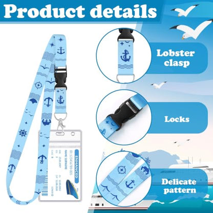 HONSIO 6 Pack Cruise Lanyard for Ship Cards, Cruise Essentials 2026 - color: 6 Pack Multicolor