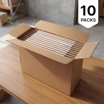 CRUGLA 12x10x10 Shipping Boxes 10 Pack, White Packing Mailing Boxes - size: 12x10x10 Inch 10 Pack