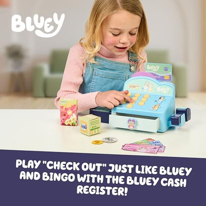 Bluey Cash Register Playset, Interactive Play Register with Scanner - style: Cash Register