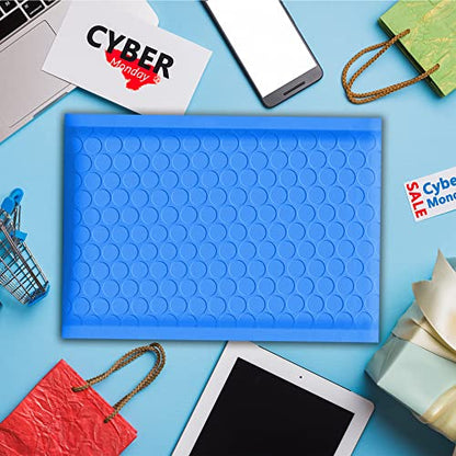 Yens Bulk Blue Poly Bubble Mailers 10.5x16 200 Pack Usable 10.5x15 - color: Blue, size: 10.5" x 16"