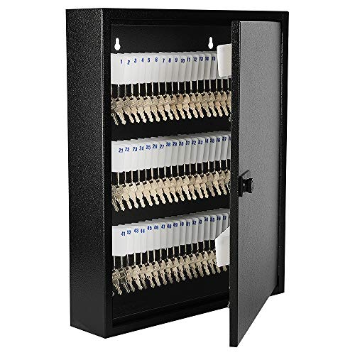 KYODOLED Key Box, Wall Mount 100 Key Cabinet, Combination Lock, Black - color: Black-05