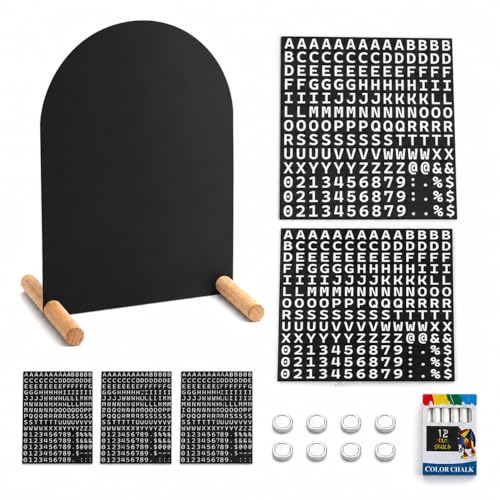Tabletop Menu Display Stand with Magnetic Letters and Writable Board - size: A5 Horizontal (11 × 6.7 in)