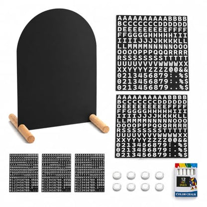 Tabletop Menu Display Stand with Magnetic Letters and Writable Board - size: A4 Horizontal (13 × 7.9 in)