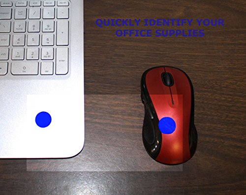 ChromaLabel Dark Blue Dot Stickers, 3/4 Inch Removable, 1000/Roll - color: Dark Blue, size: 3/4"