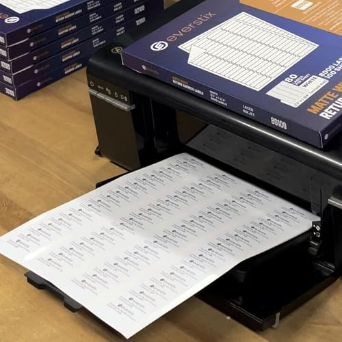 1/2" x 1-3/4", 100 Sheets, 8000 Return Address Labels for Laser & Inkjet Printers, Letter Size - size: 100 sheets