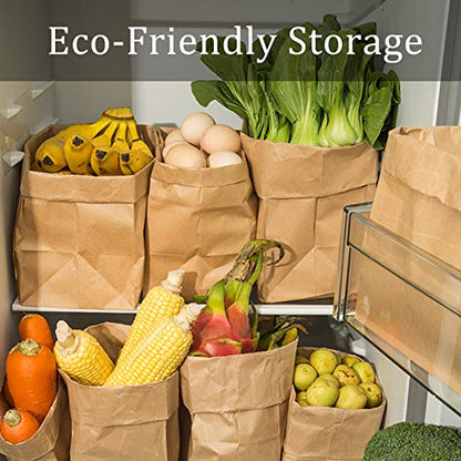 Paper Lunch Bags 100 Count 8LB Brown Sack Bulk Strong for Small Business - size: 100 COUNT