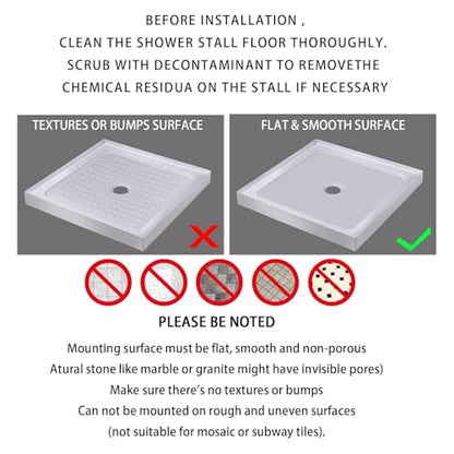 Yimobra Square Shower Floor Mat Non Slip, 21"X21" Machine Washable Bath Tub Mat, Soft on Feet, Bathmat with Drain Holes and Suction Cups, Fast Draining, Clear Blue - color: Clear Blue, size: 21 X 21 Inch